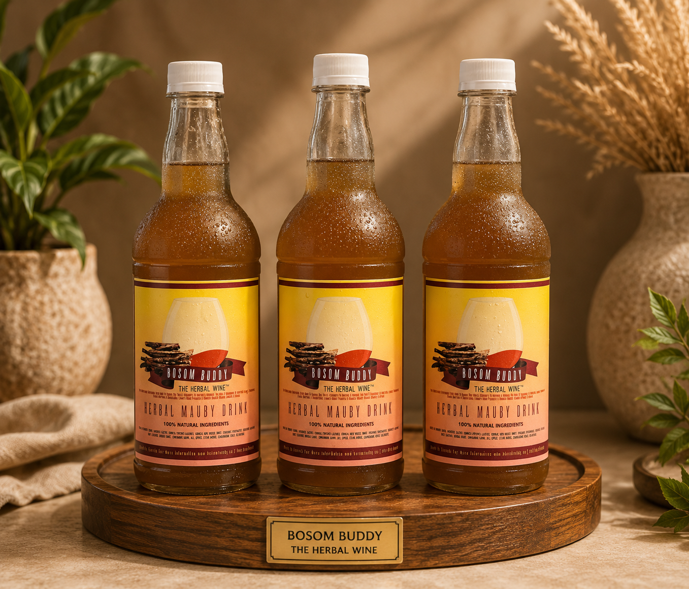 Herbal Mauby Drink — 3-Bottle Pack